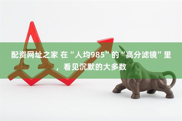 配资网址之家 在“人均985”的“高分滤镜”里，看见沉默的大多数